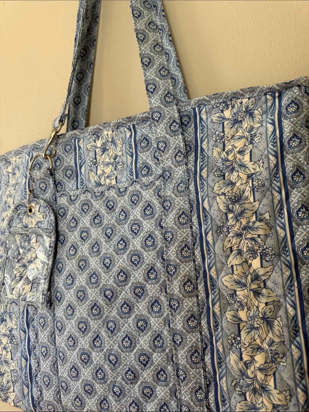 Longaberger quilted blue